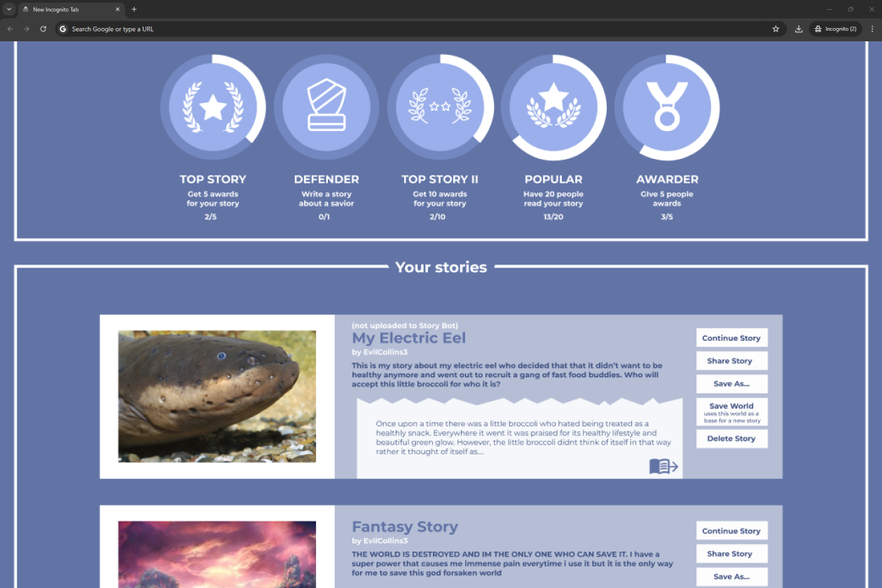 Story Bot Screenshot